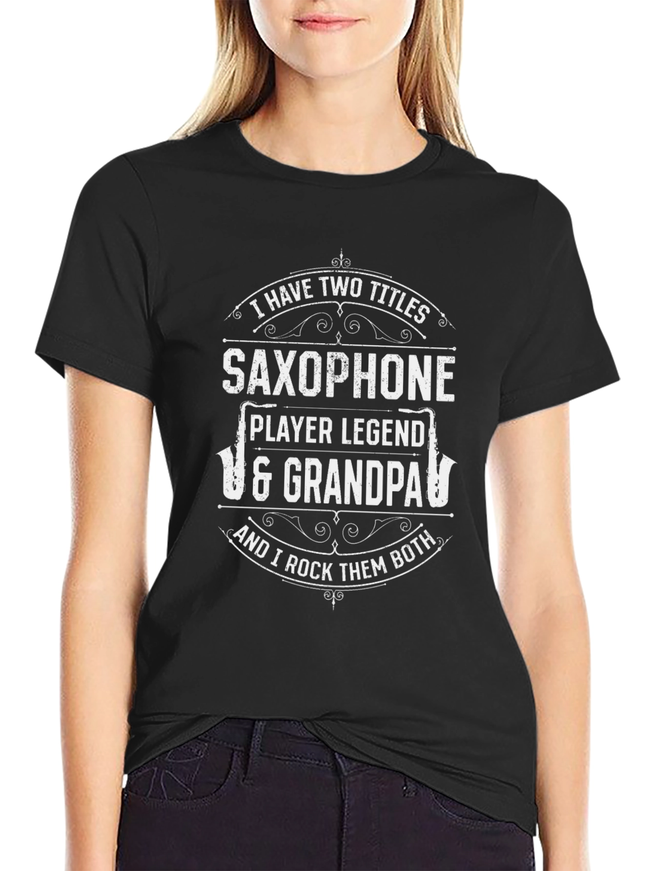 Saxophone Player Legend Grandpa T-Shirt