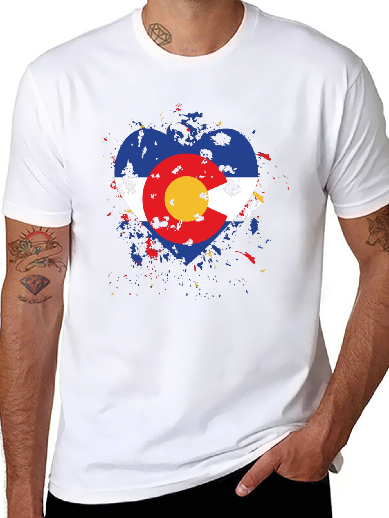 Colorado Flag Heart T-Shirt
