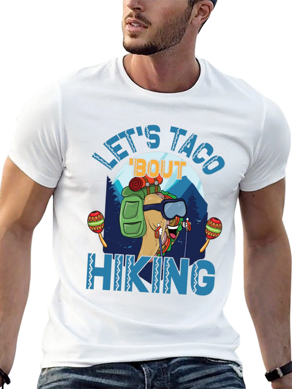 Lets Taco Bout Hiking Graphic T-Shirt