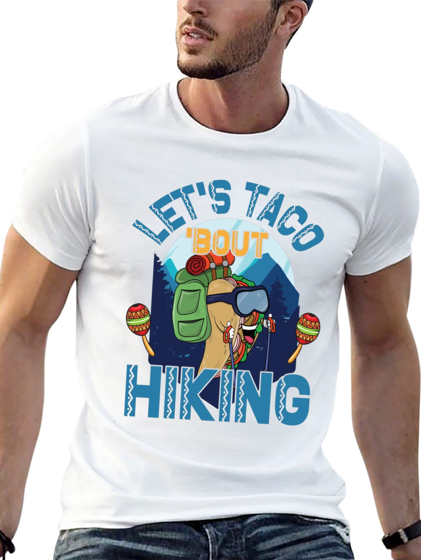 Lets Taco Bout Hiking Graphic T-Shirt
