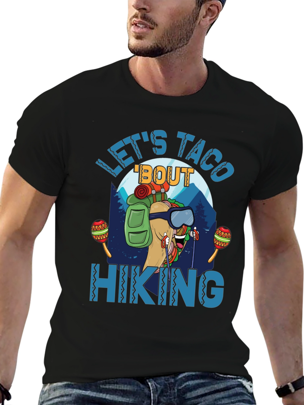 Lets Taco Bout Hiking Graphic T-Shirt