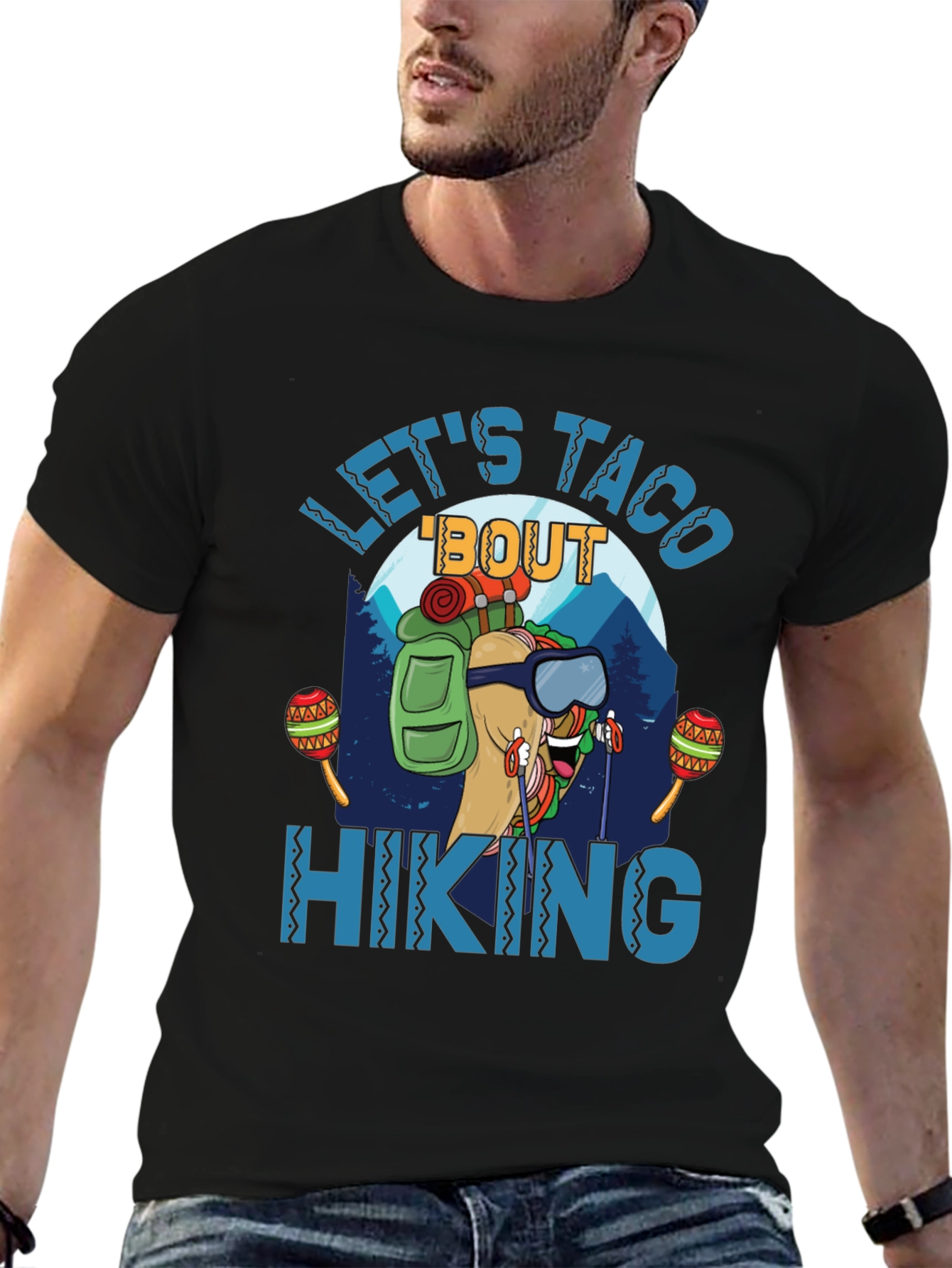 Lets Taco Bout Hiking Graphic T-Shirt