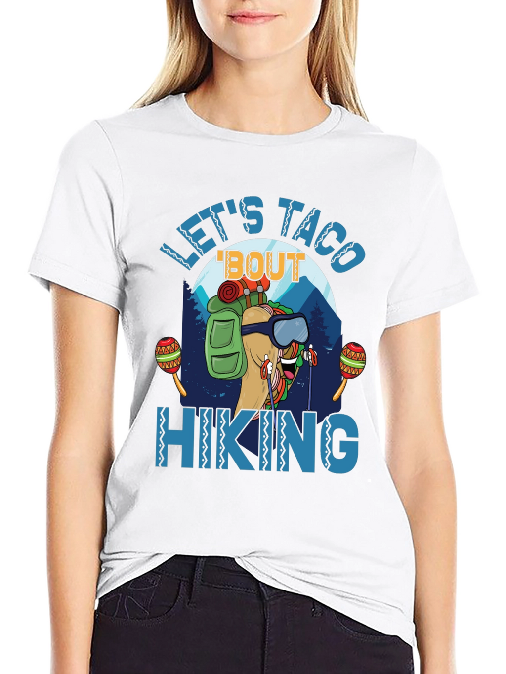 Lets Taco Bout Hiking Graphic T-Shirt