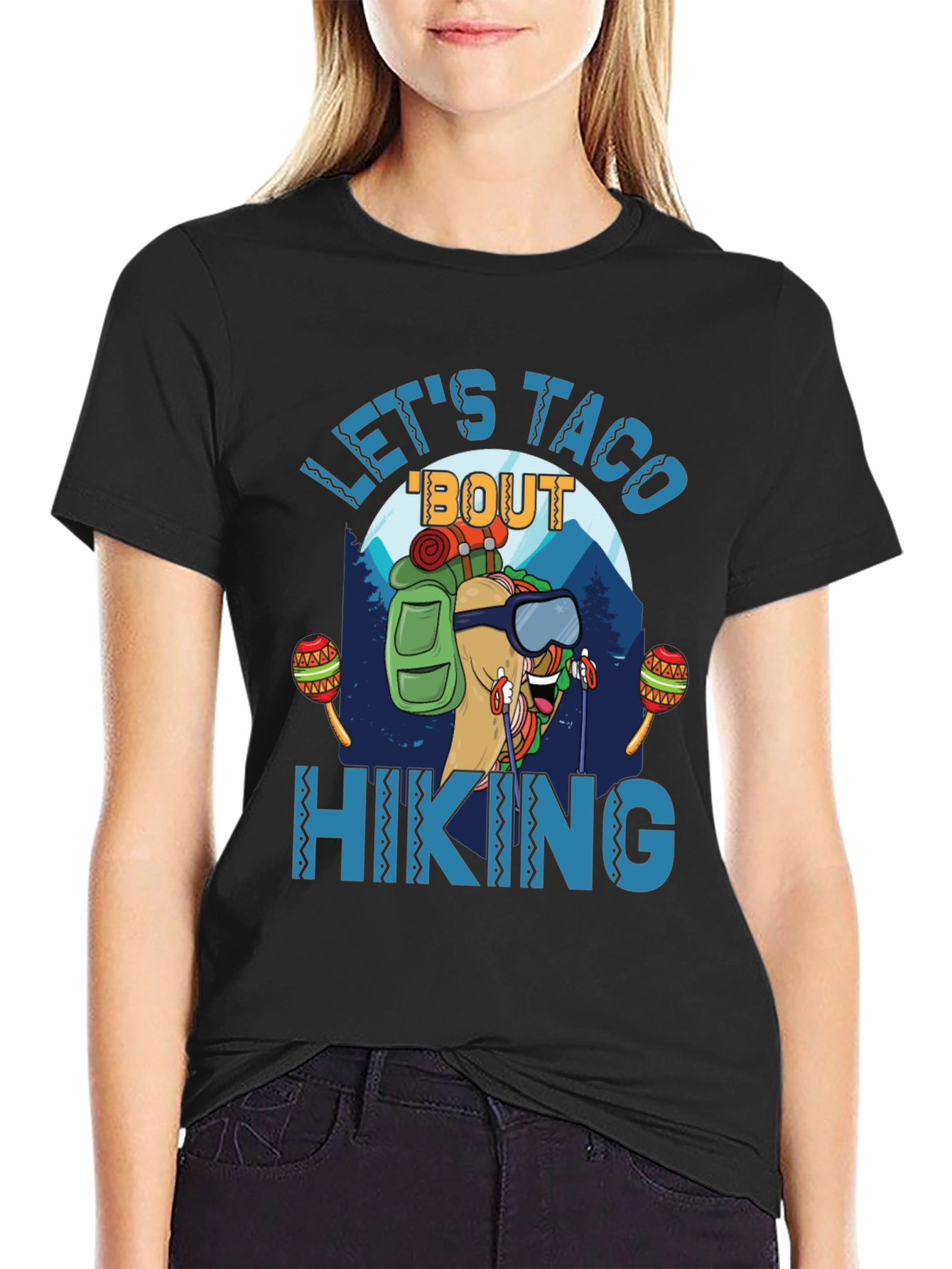 Lets Taco Bout Hiking Graphic T-Shirt