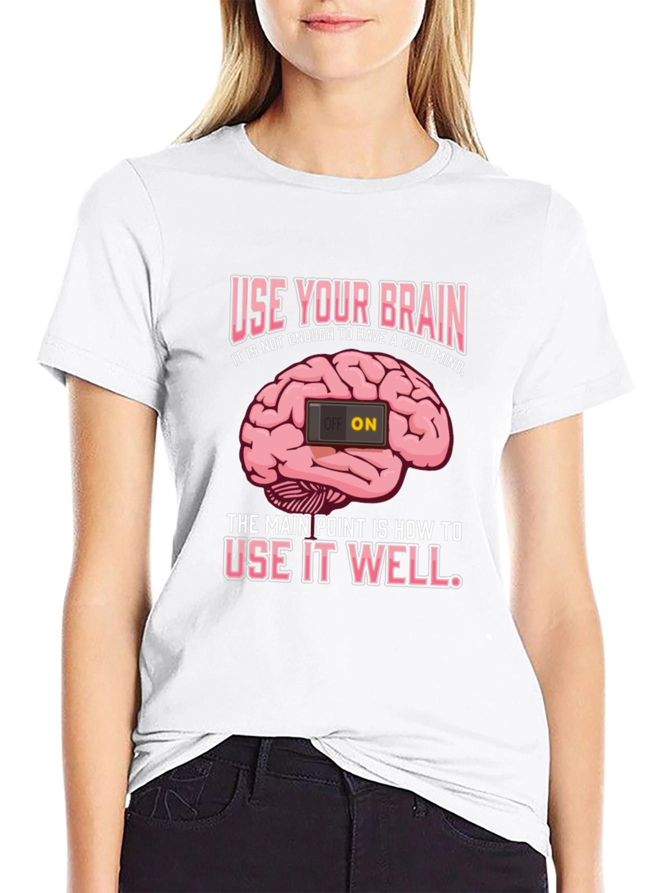 Use Your Brain Graphic T-Shirt - Mindset Matters