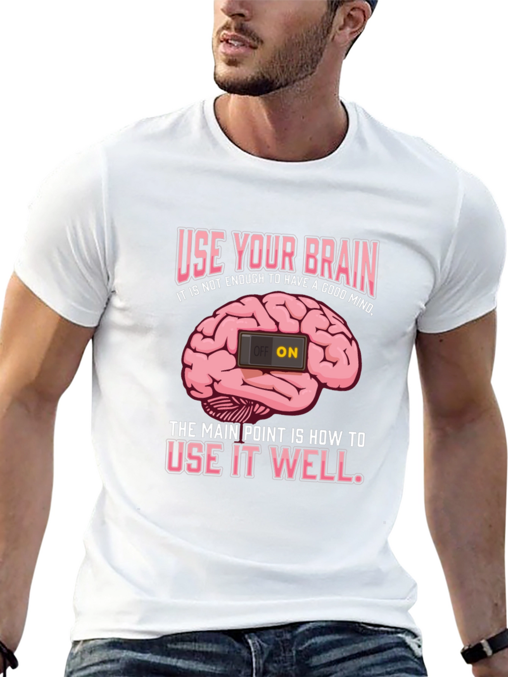Use Your Brain Graphic T-Shirt - Mindset Matters