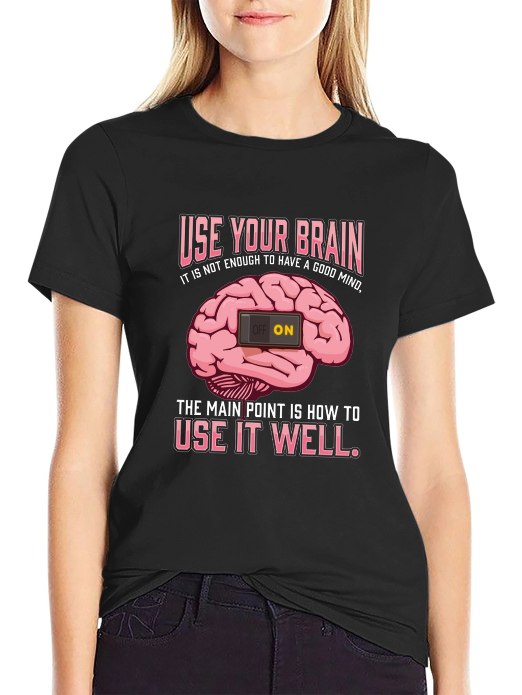 Use Your Brain Graphic T-Shirt - Mindset Matters