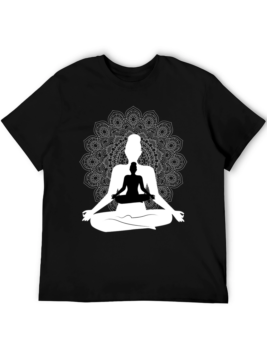 Yoga Mandala Graphic Tee - Meditative Style
