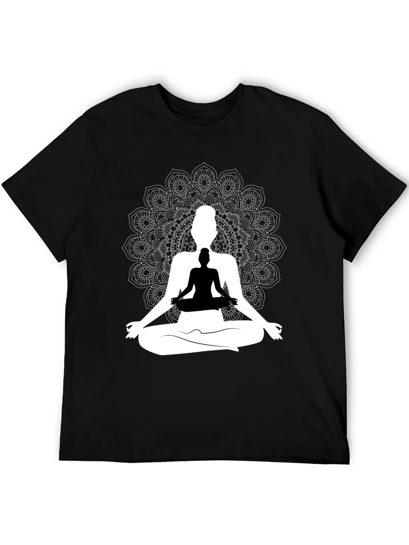 Yoga Mandala Graphic Tee - Meditative Style