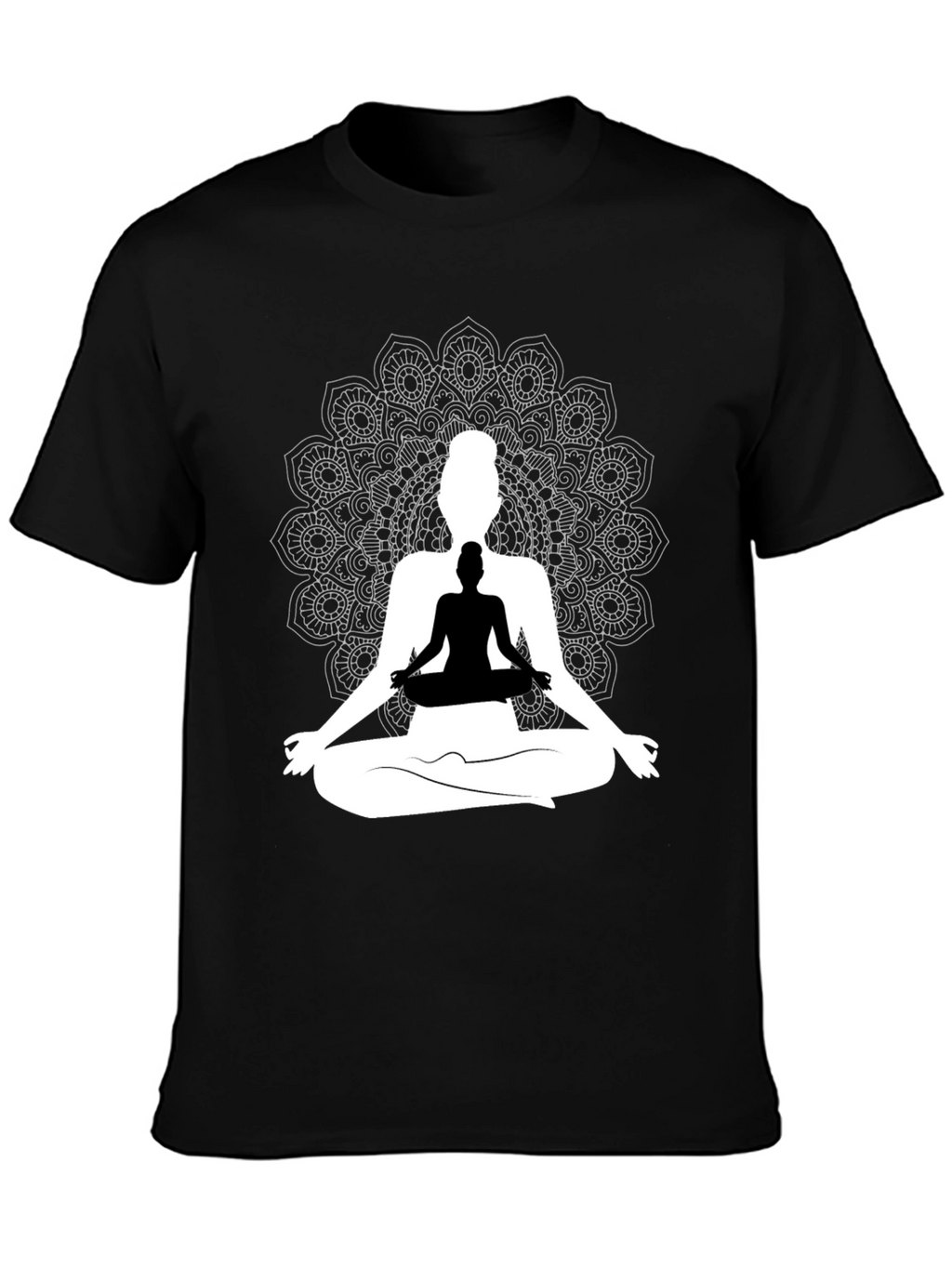 Yoga Mandala Graphic Tee - Meditative Style