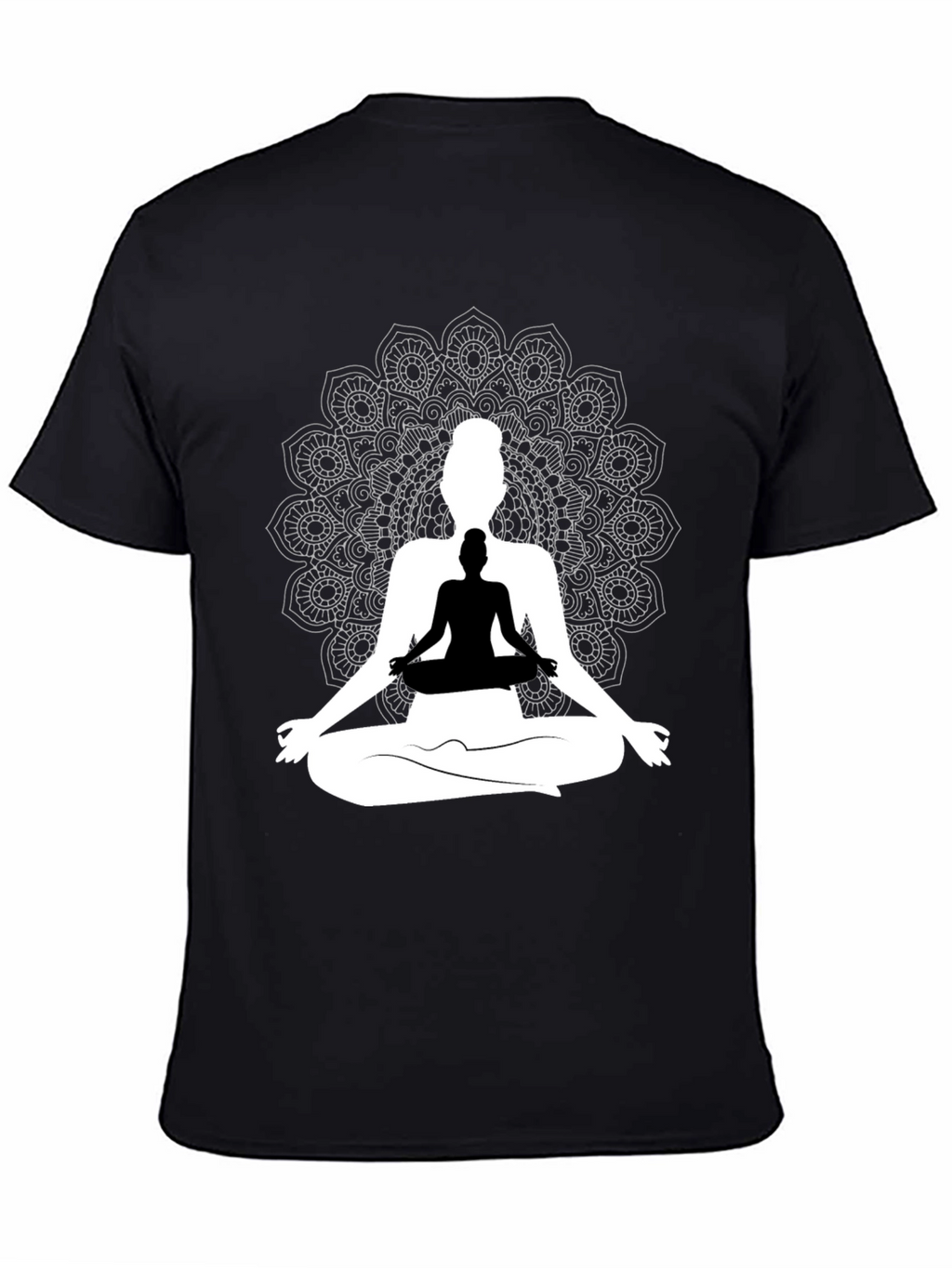 Yoga Mandala Graphic Tee - Meditative Style