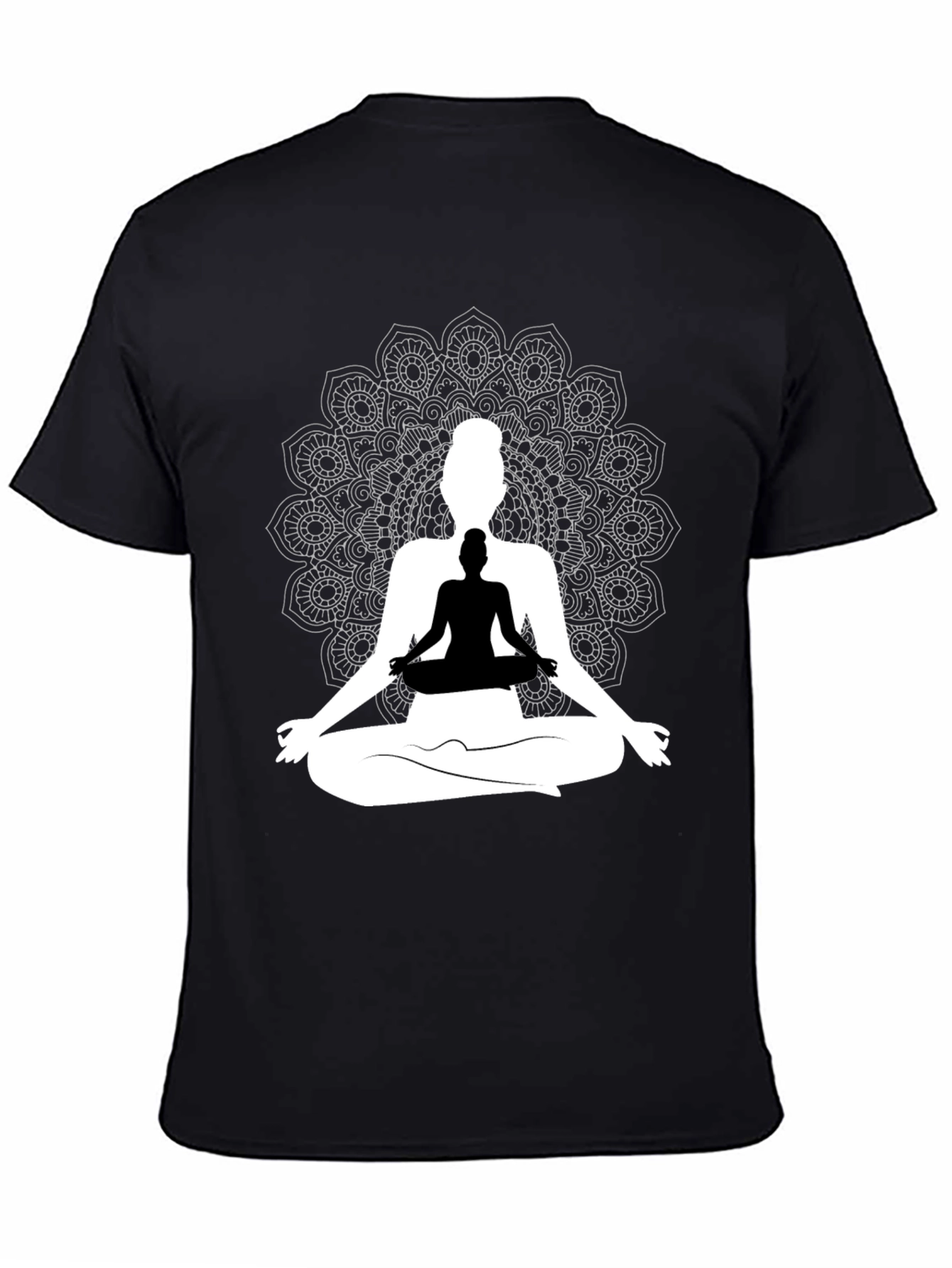 Yoga Mandala Graphic Tee - Meditative Style