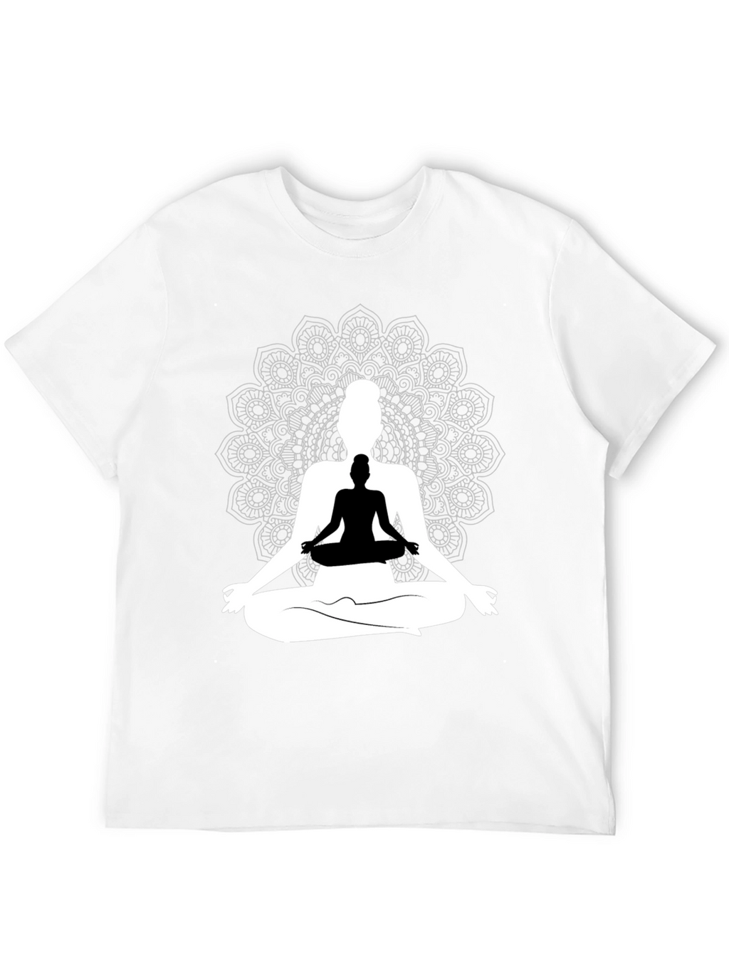 Yoga Mandala Graphic Tee - Meditative Style