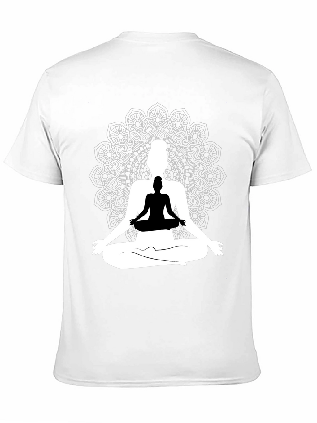 Yoga Mandala Graphic Tee - Meditative Style
