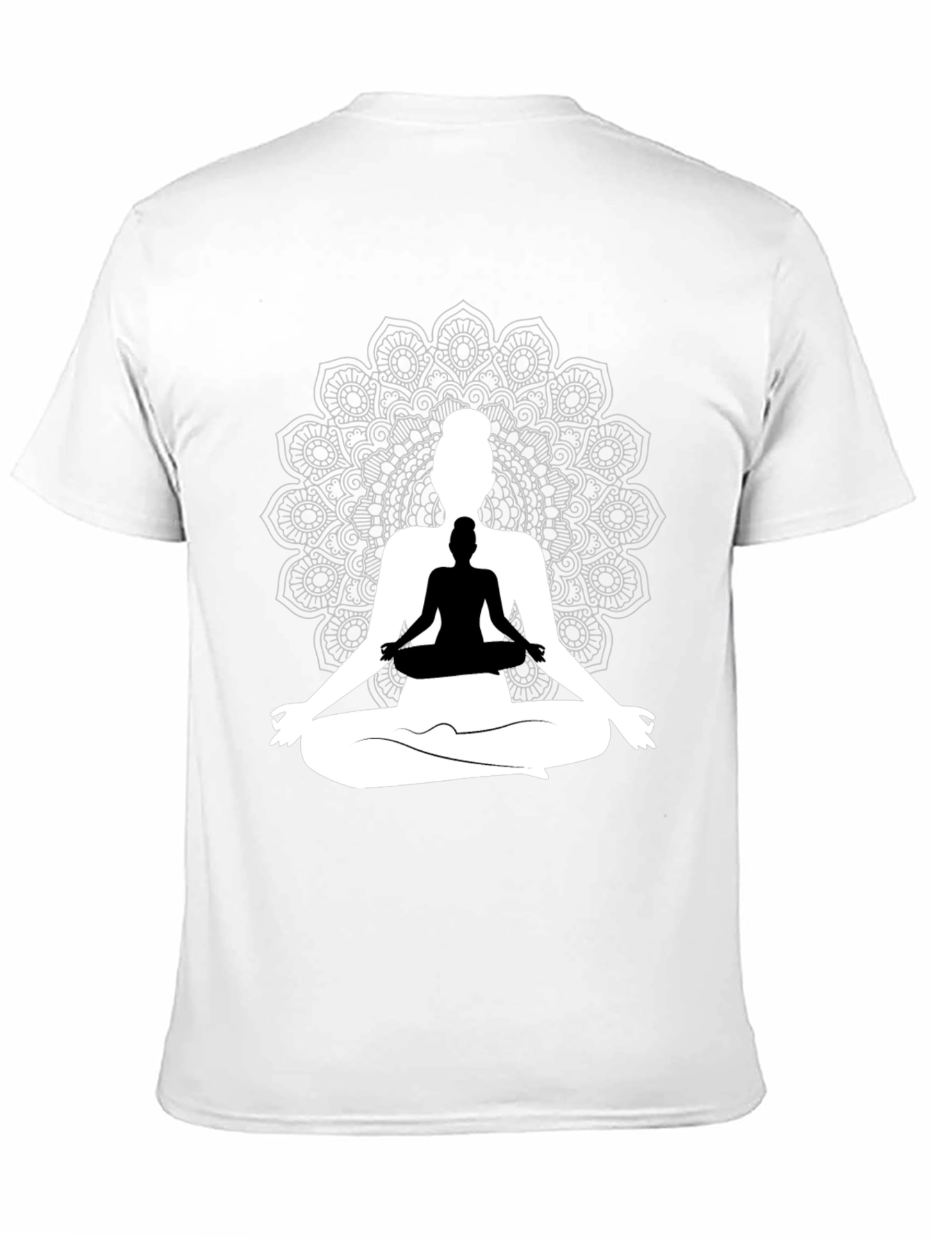 Yoga Mandala Graphic Tee - Meditative Style