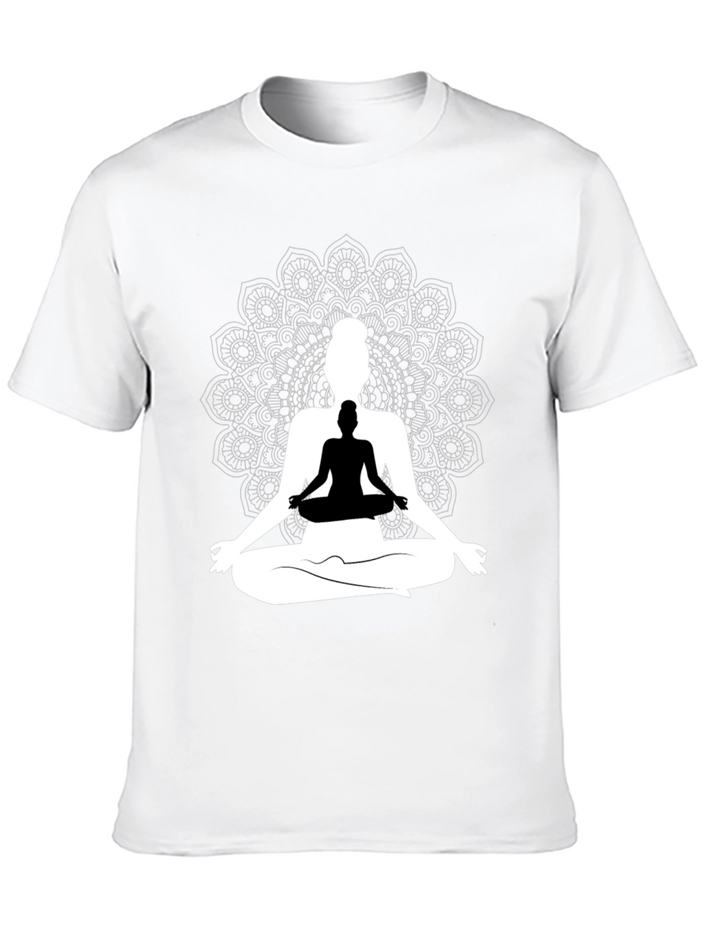 Yoga Mandala Graphic Tee - Meditative Style