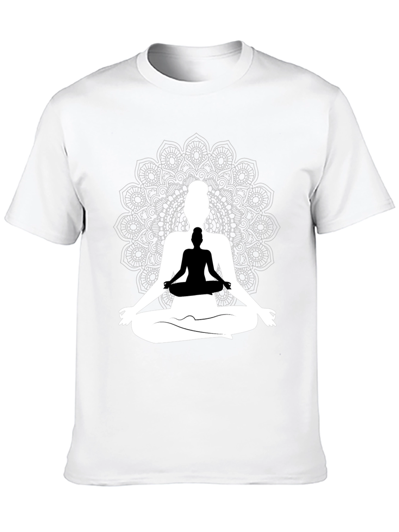 Yoga Mandala Graphic Tee - Meditative Style