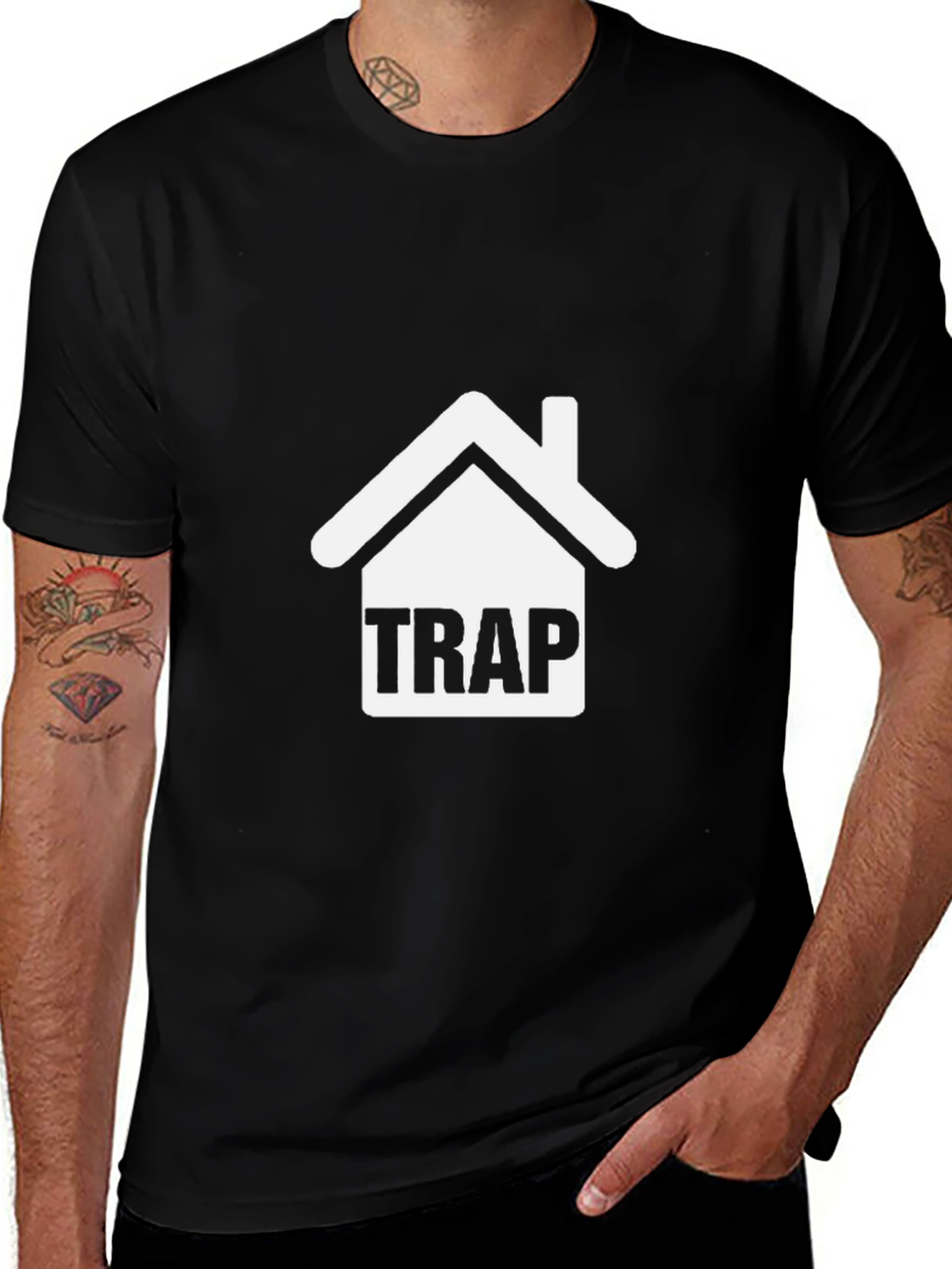 Trap House Graphic Tee - Trendy Urban Style