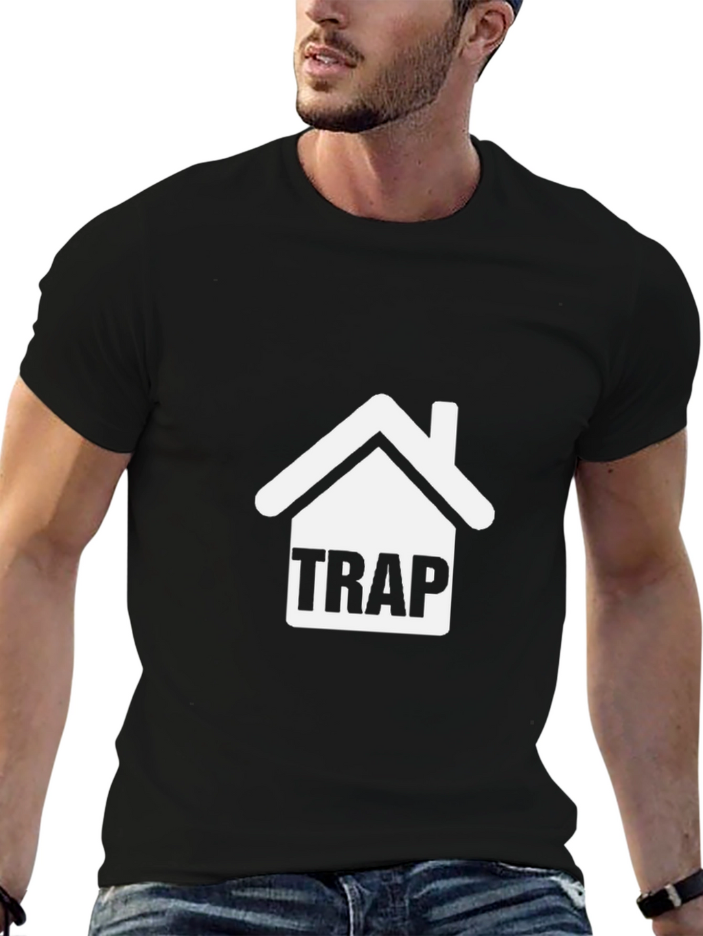 Trap House Graphic Tee - Trendy Urban Style