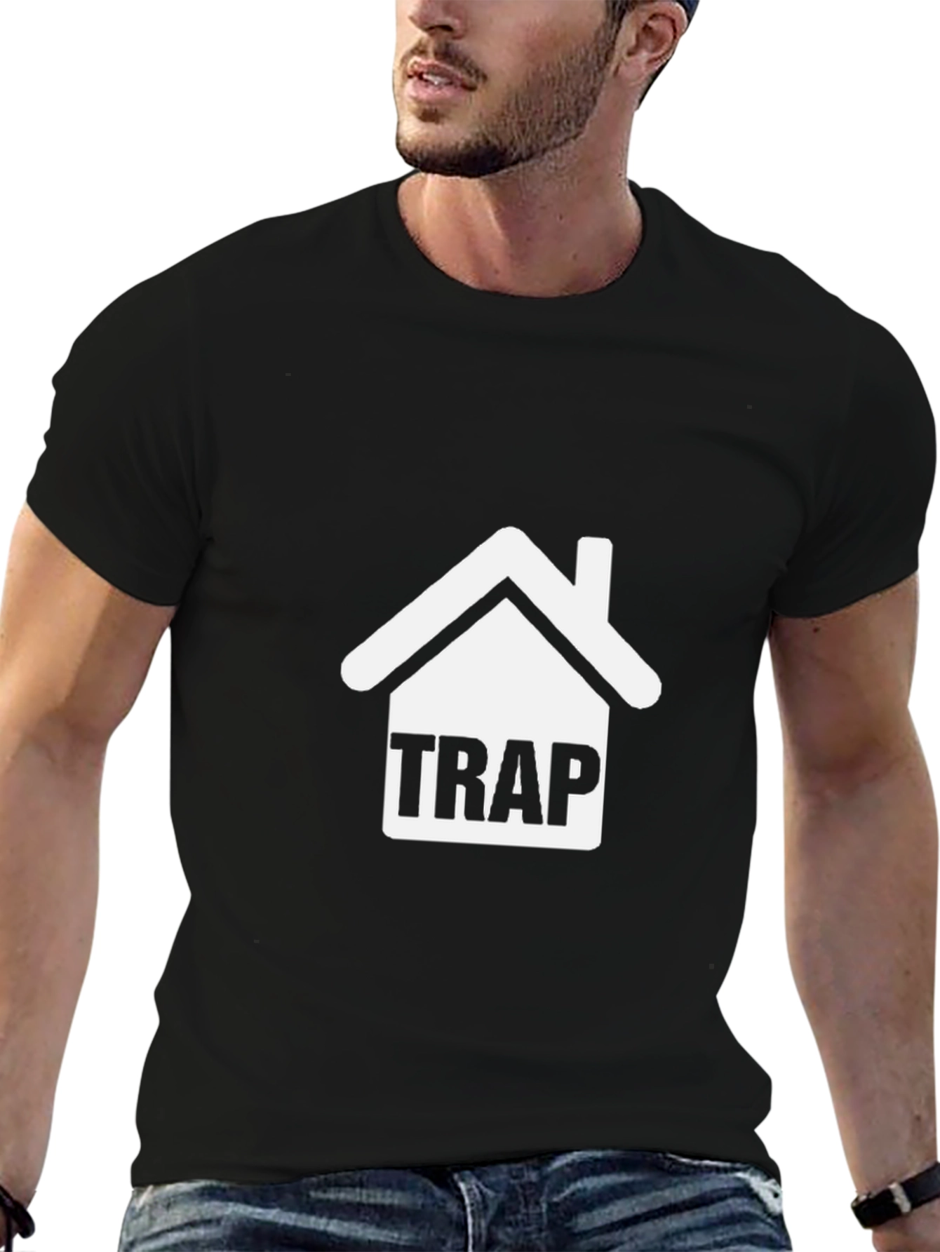 Trap House Graphic Tee - Trendy Urban Style