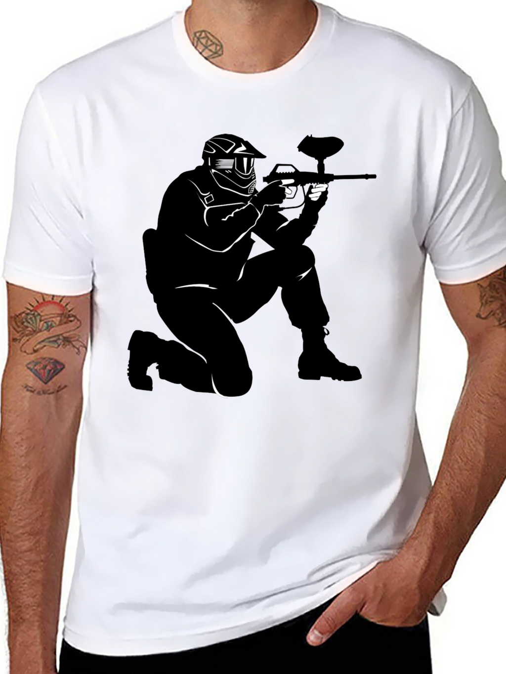 Paintball Player T-Shirt - Cool Sport Tee
