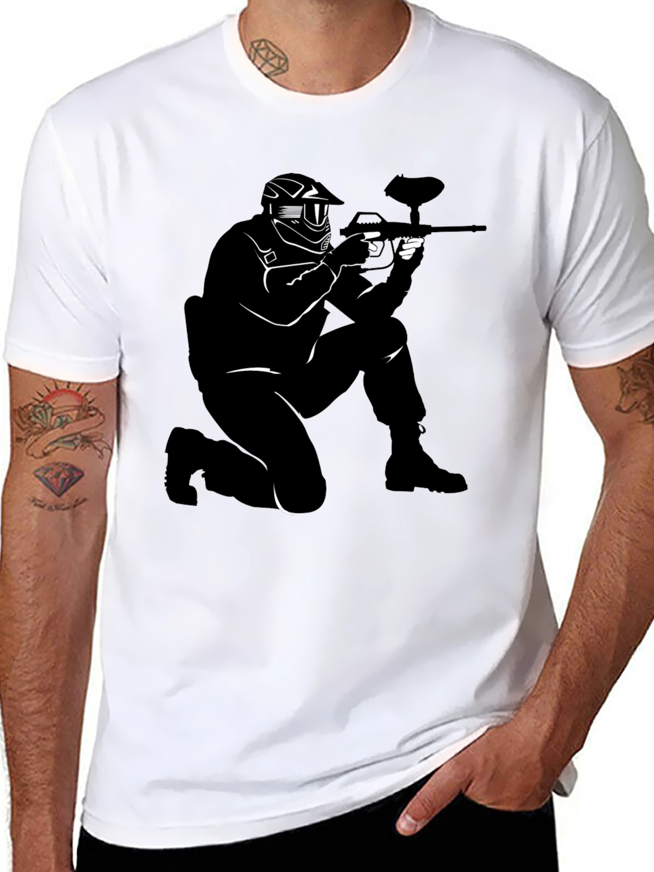 Paintball Player T-Shirt - Cool Sport Tee