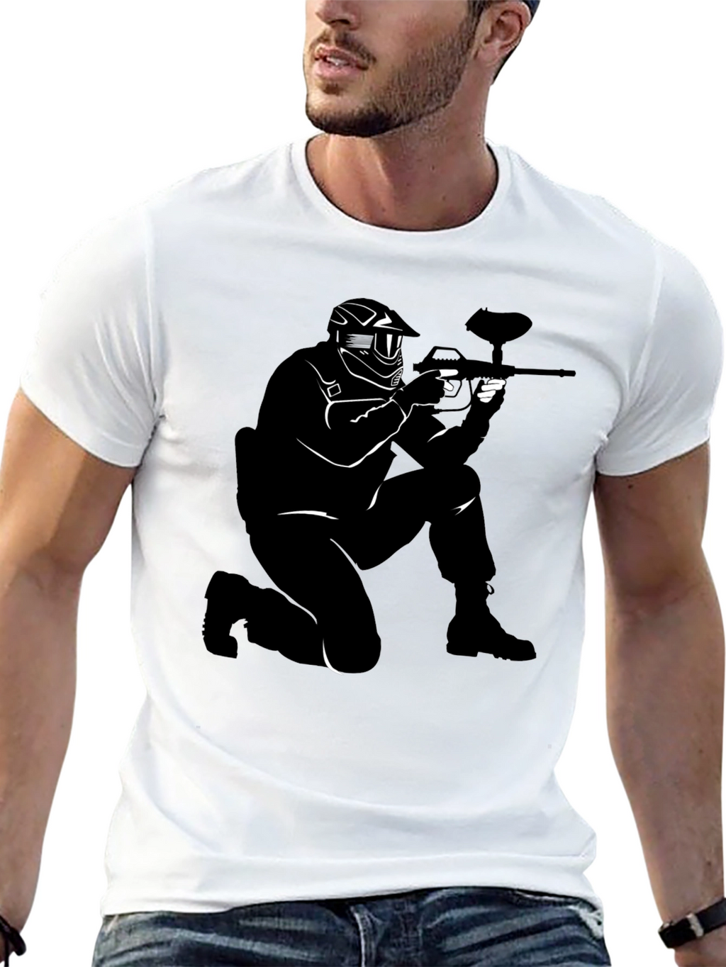 Paintball Player T-Shirt - Cool Sport Tee