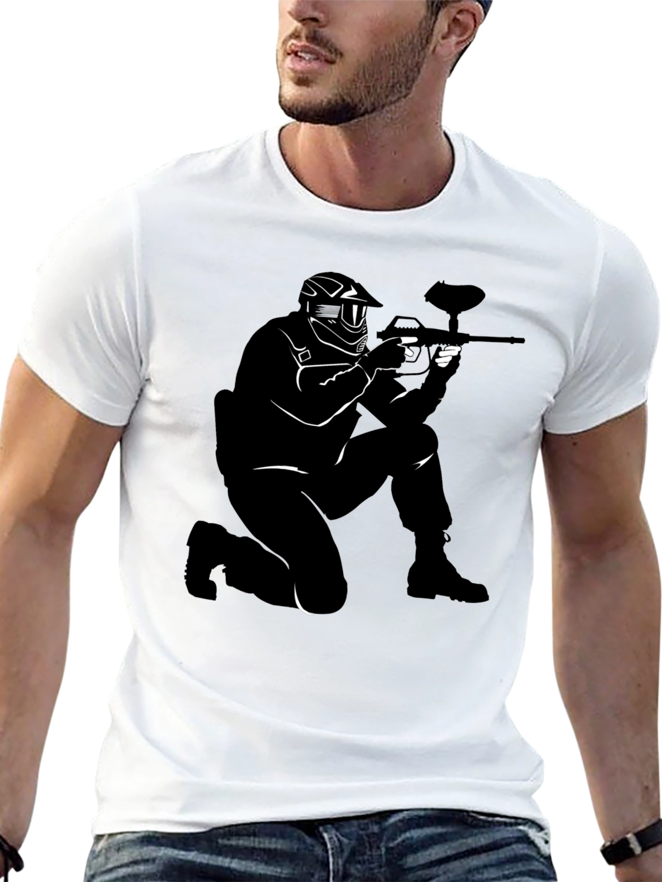 Paintball Player T-Shirt - Cool Sport Tee