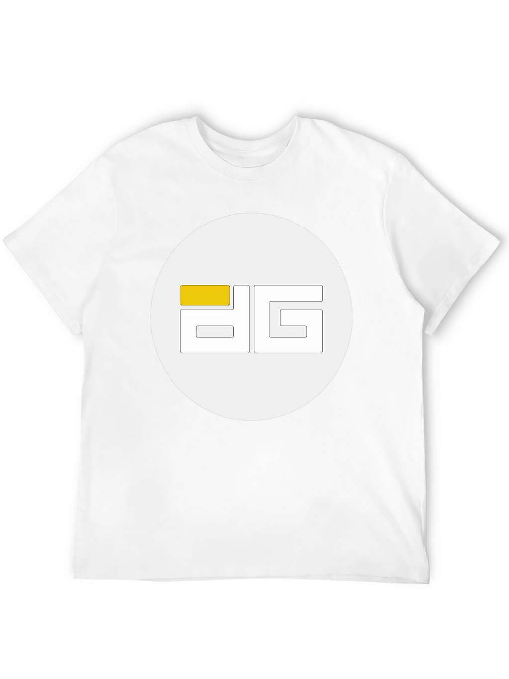 Modern Black Tee with Geometric Logo