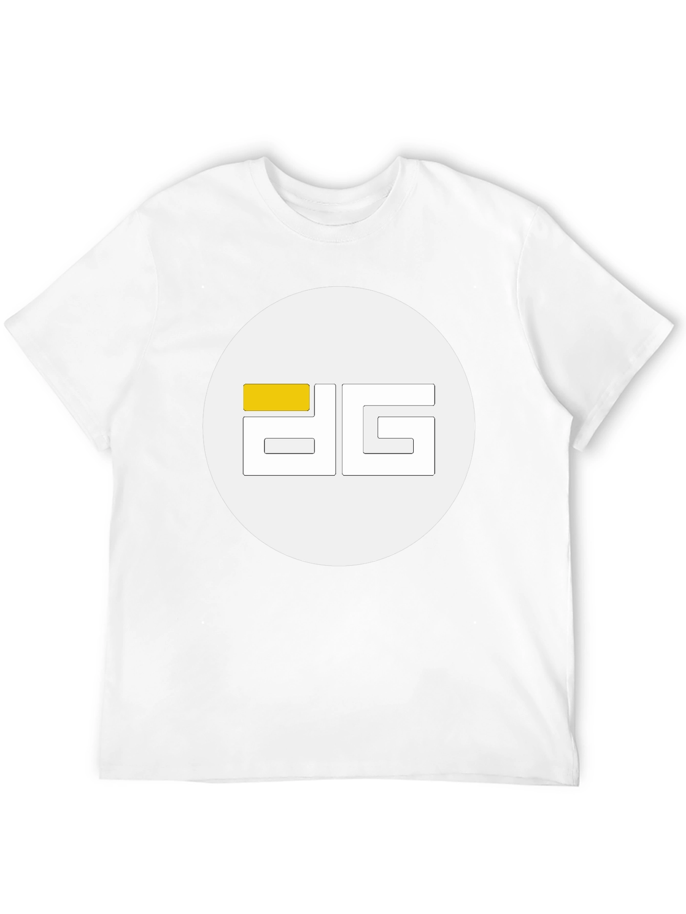 Modern Black Tee with Geometric Logo