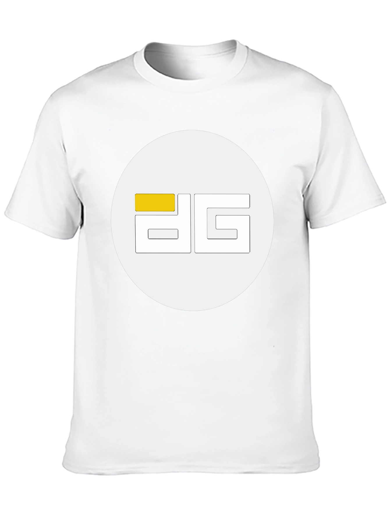 Modern Black Tee with Geometric Logo