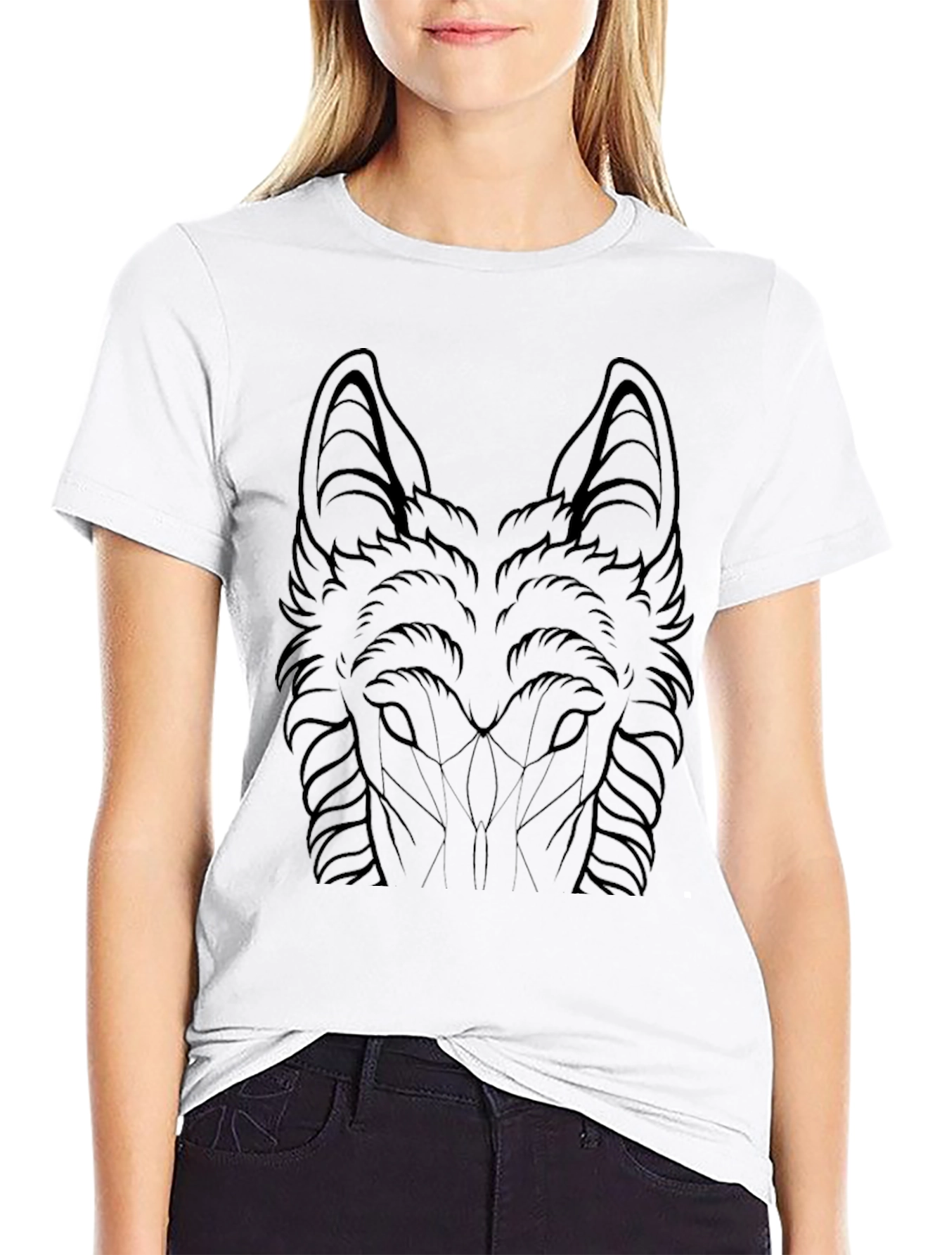 Wolf Graphic Tee - Mens Black T-Shirt
