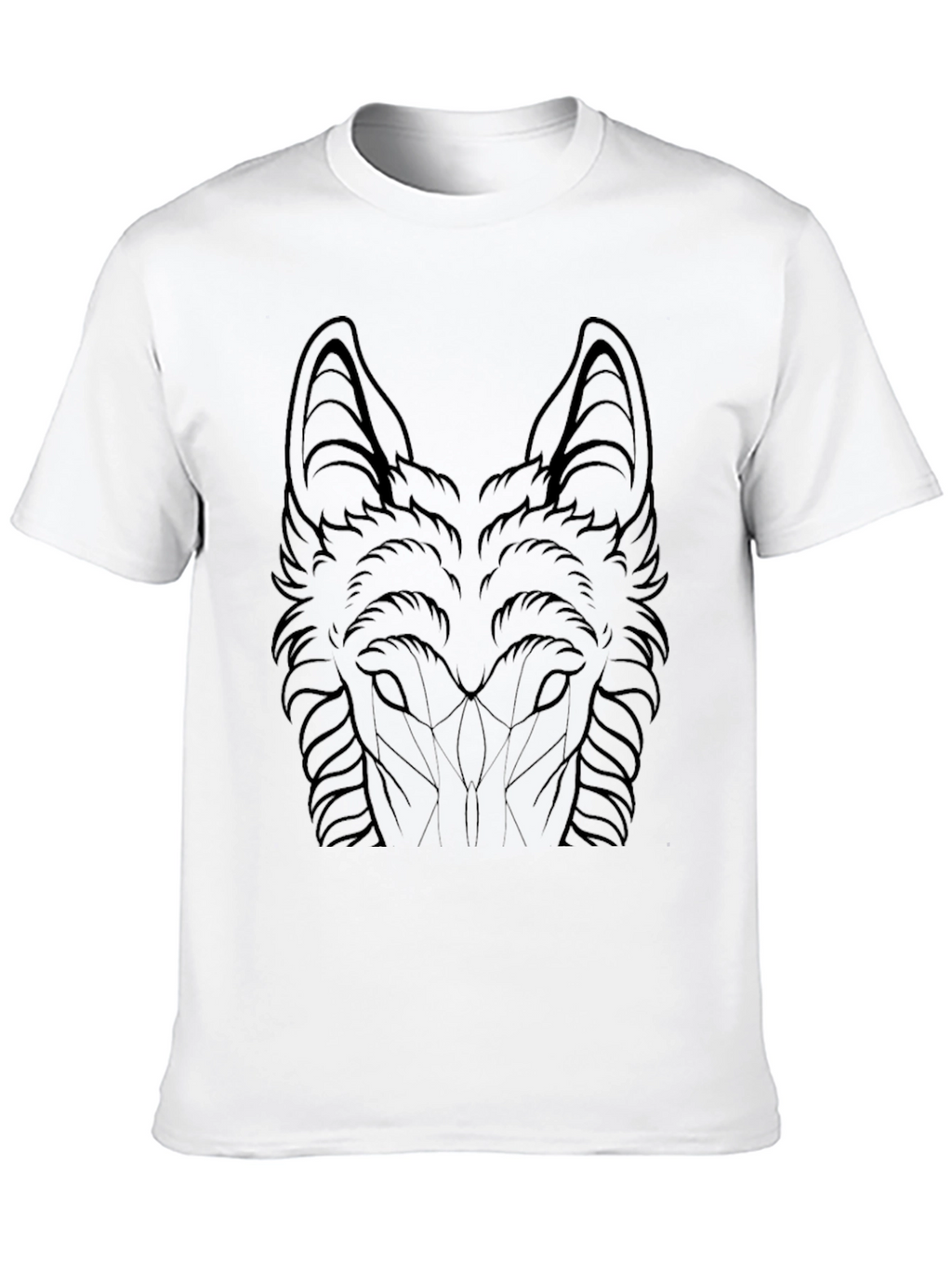 Wolf Graphic Tee - Mens Black T-Shirt