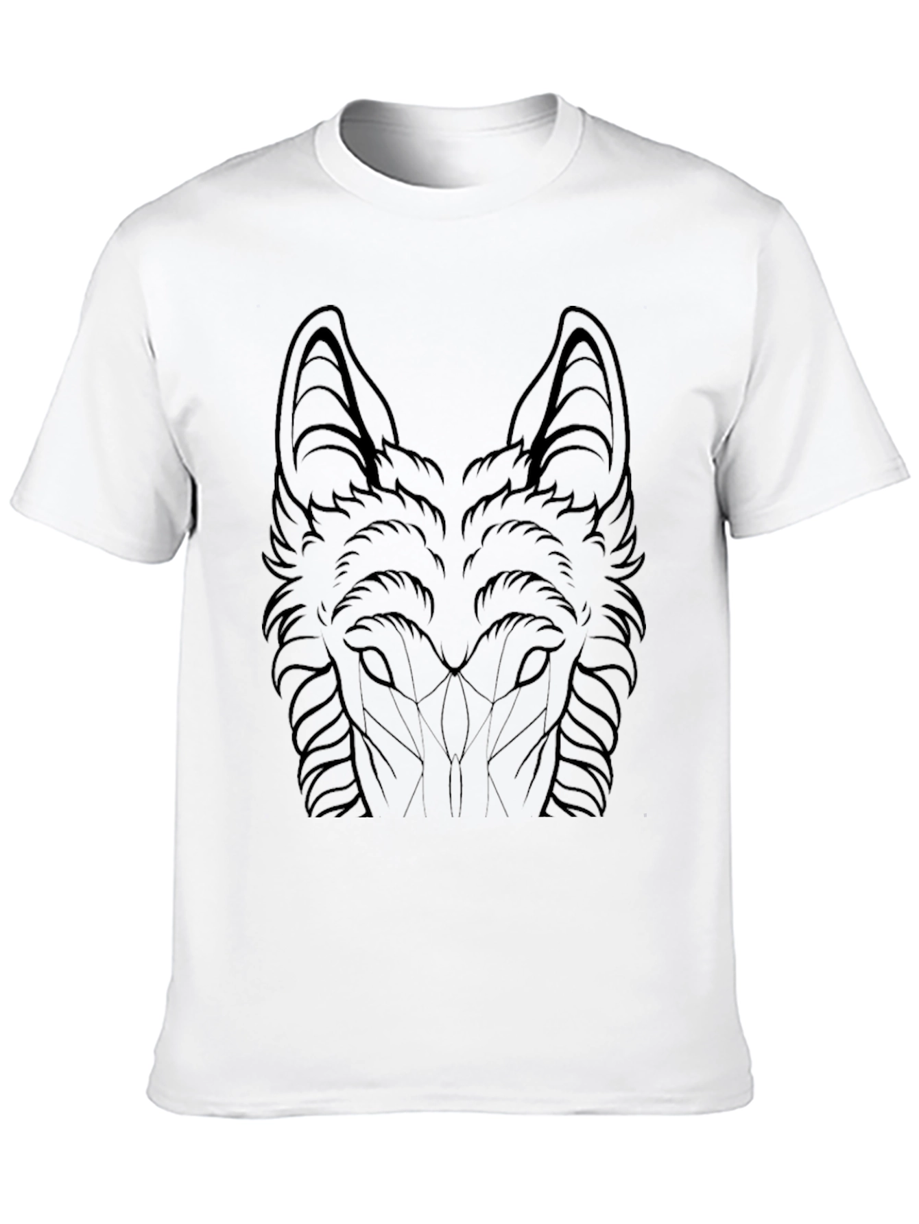 Wolf Graphic Tee - Mens Black T-Shirt