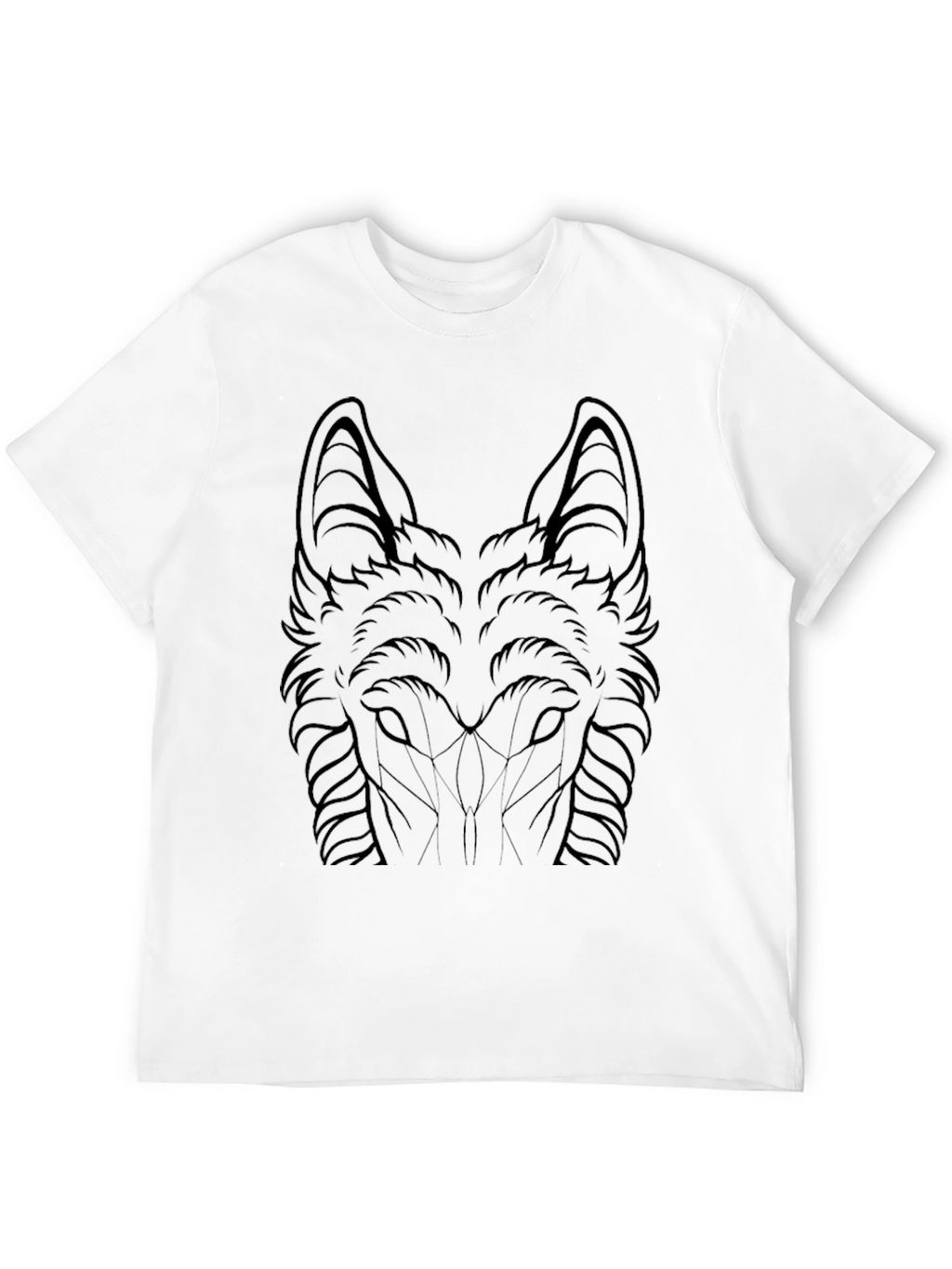 Wolf Graphic Tee - Mens Black T-Shirt