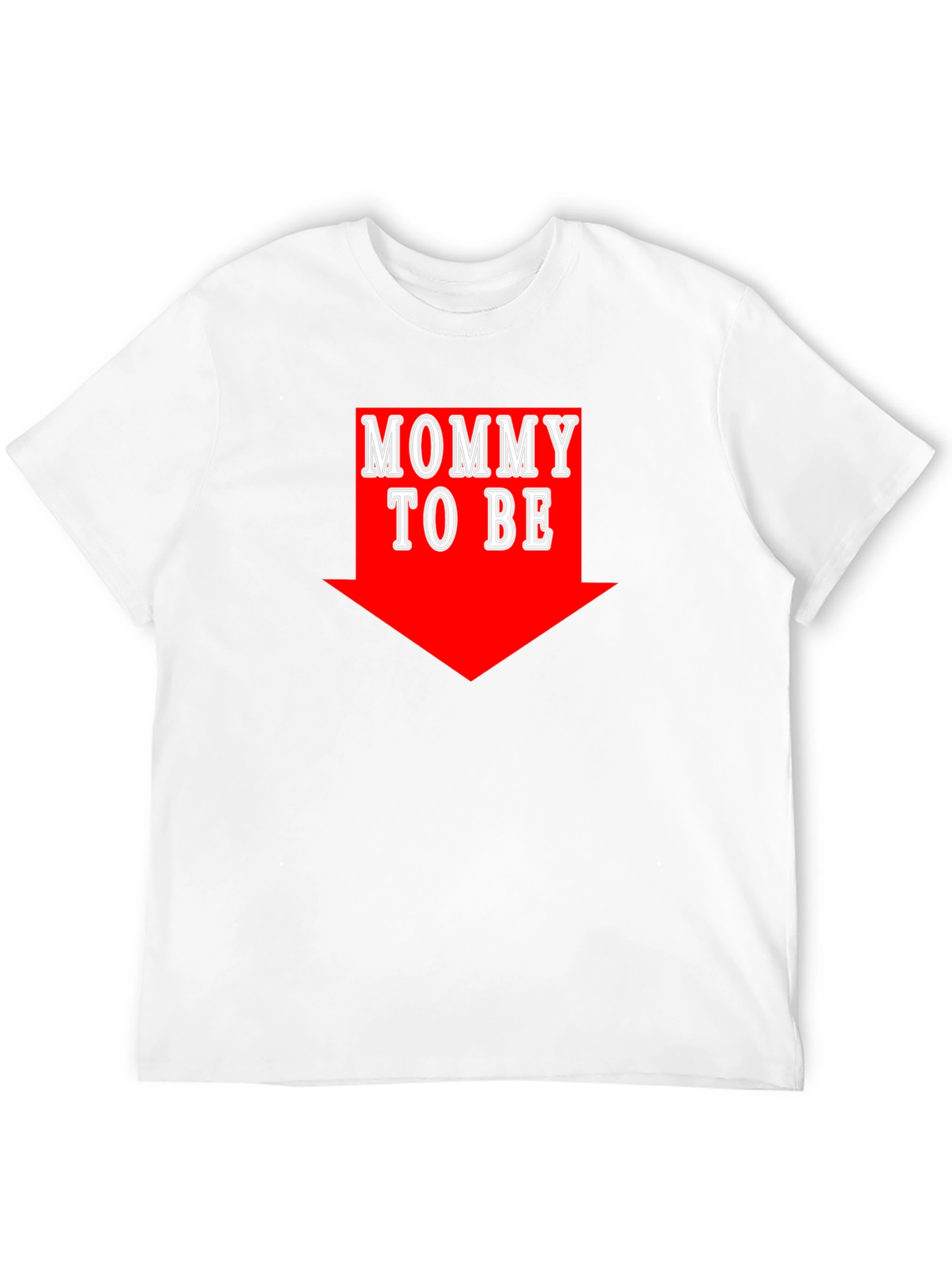 Mommy To Be Arrow Black T-Shirt
