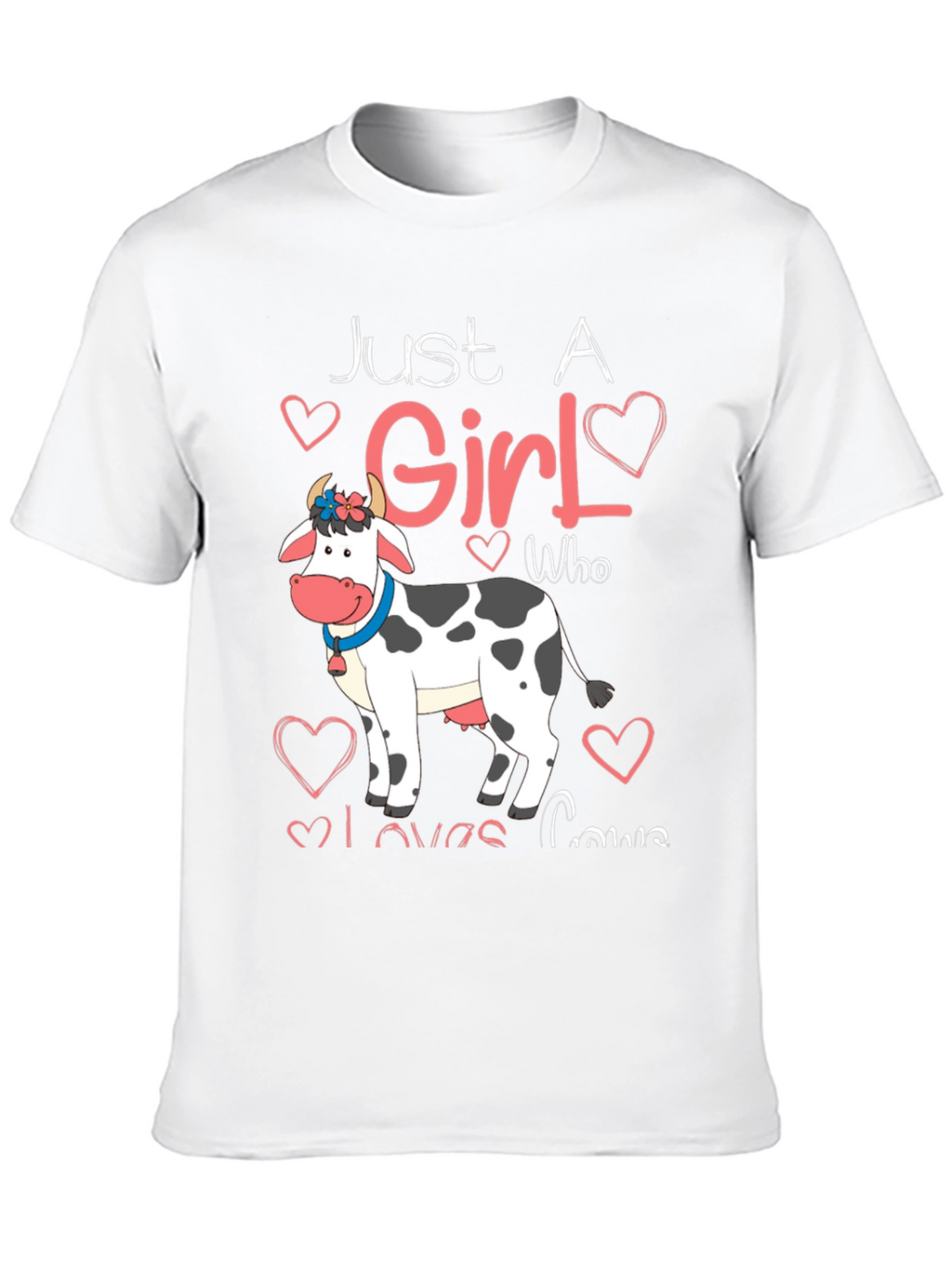 Just A Girl Who Loves Cows T-Shirt
