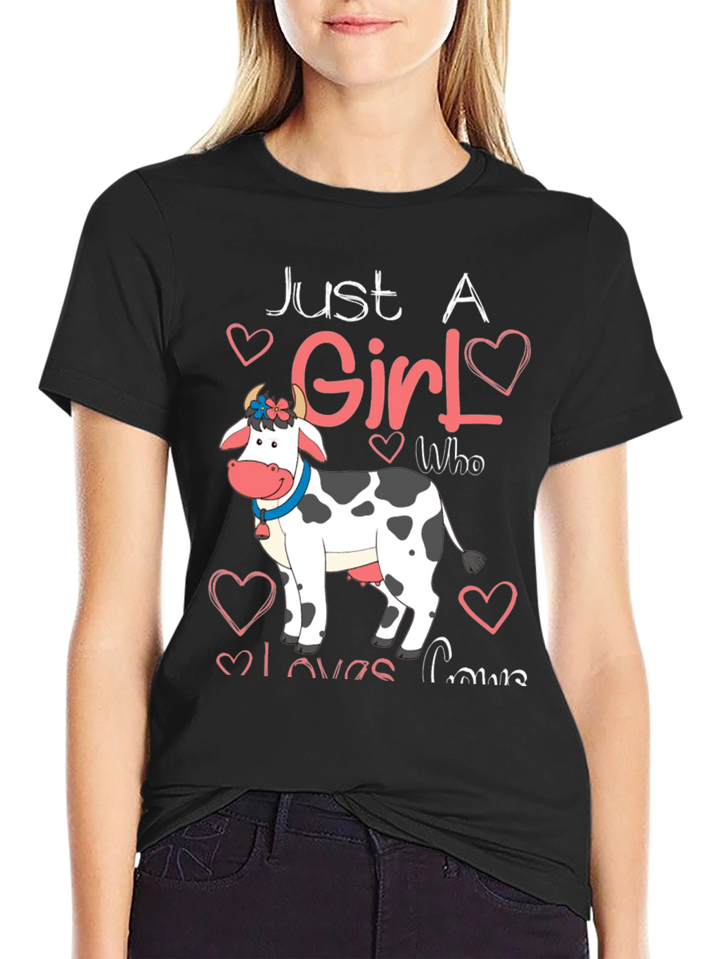 Just A Girl Who Loves Cows T-Shirt