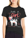 Just A Girl Who Loves Cows T-Shirt