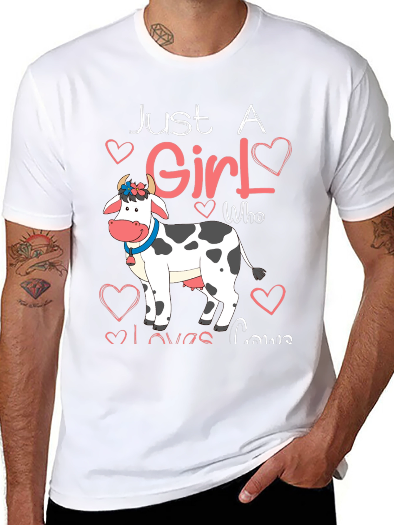 Just A Girl Who Loves Cows T-Shirt