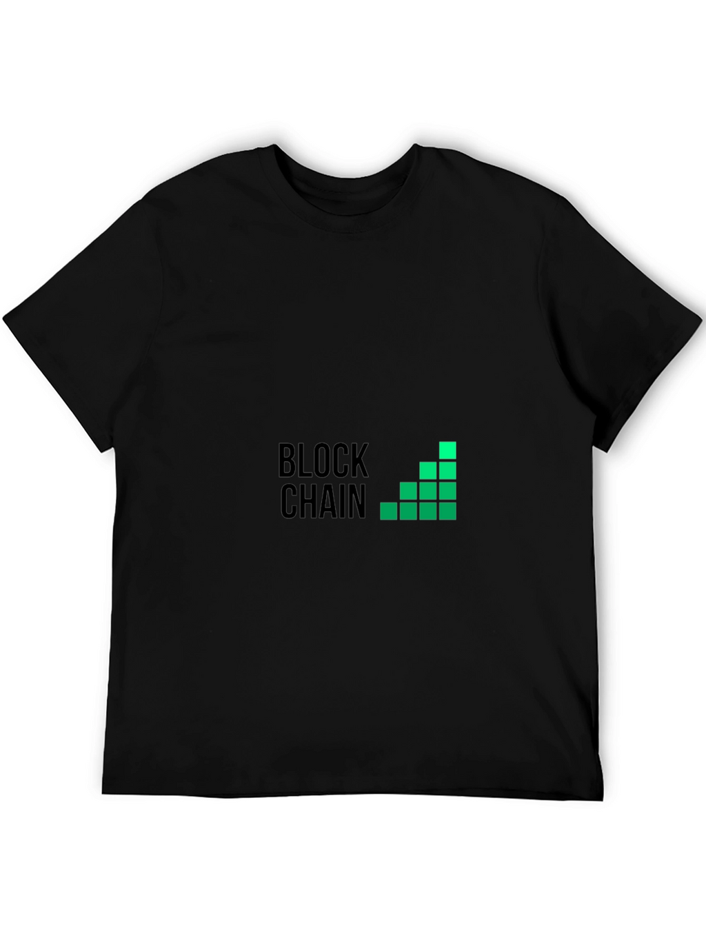 Blockchain Graphic Black T-Shirt