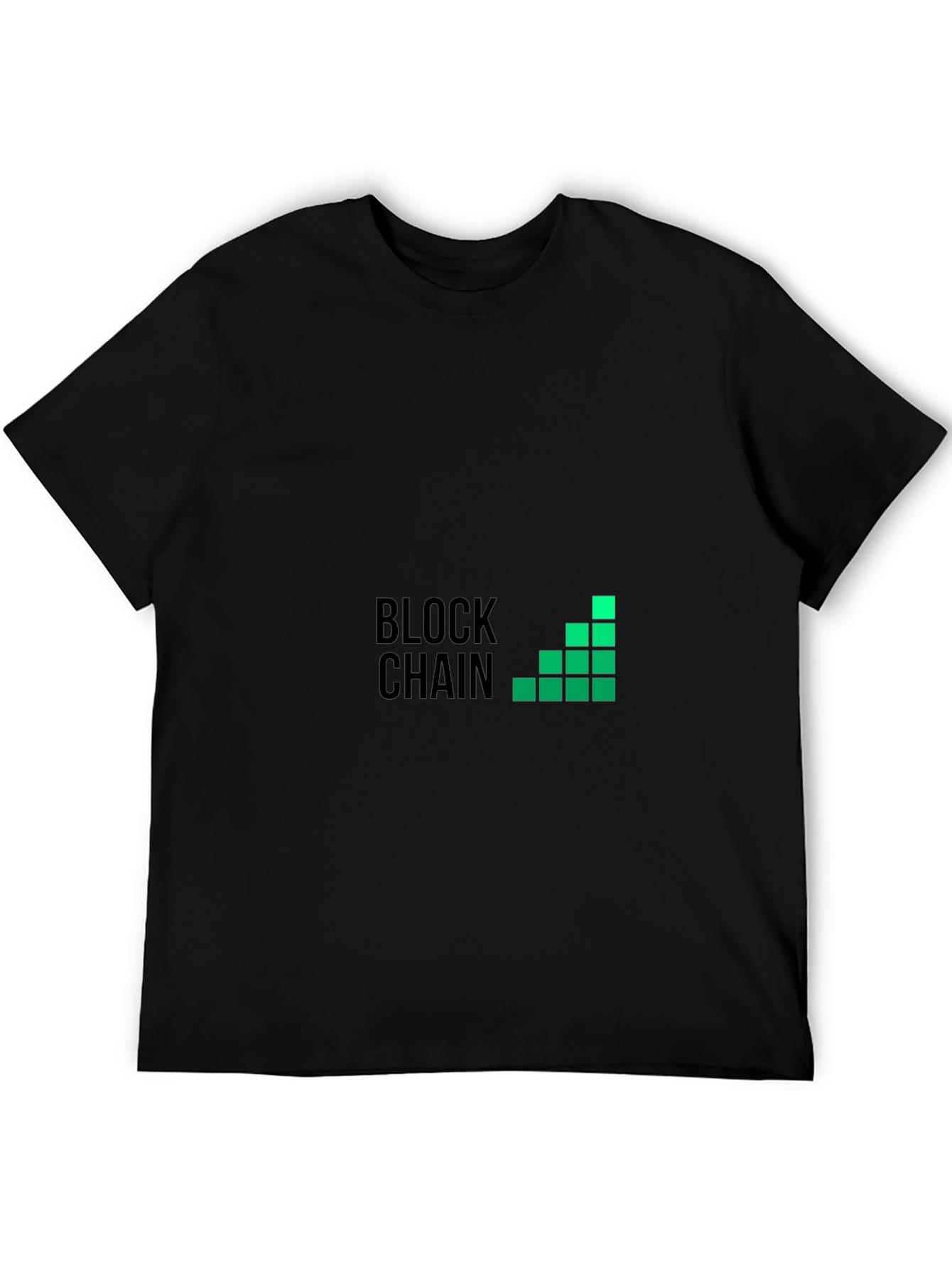 Blockchain Graphic Black T-Shirt