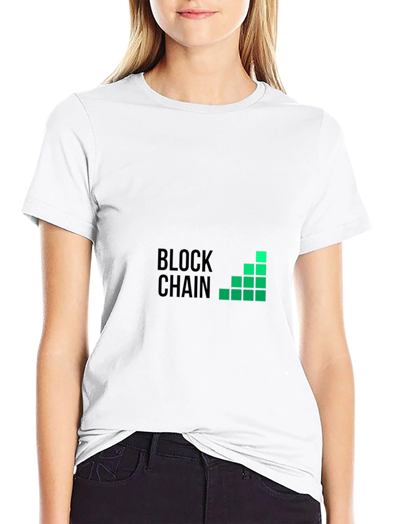 Blockchain Graphic Black T-Shirt
