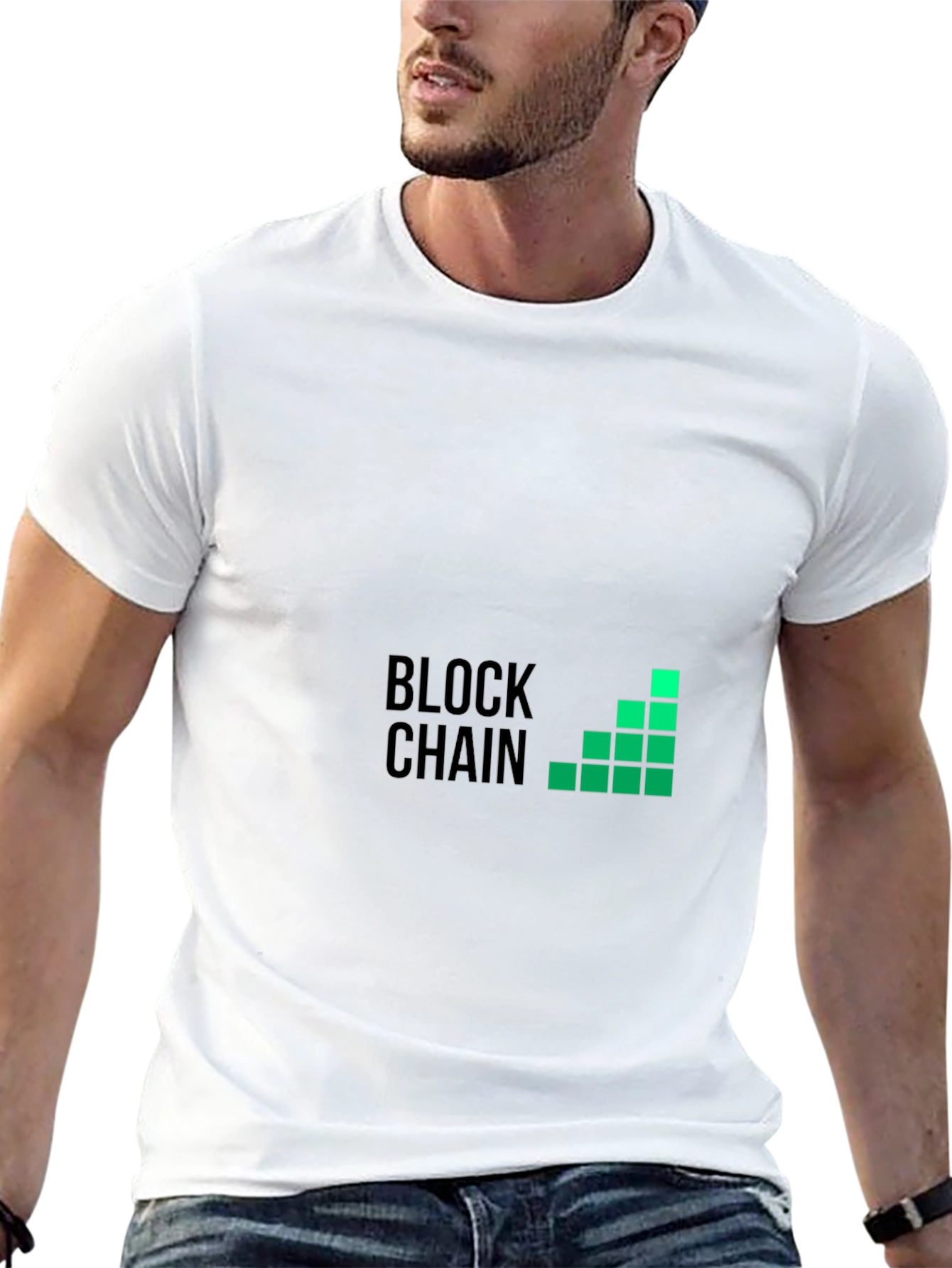 Blockchain Graphic Black T-Shirt