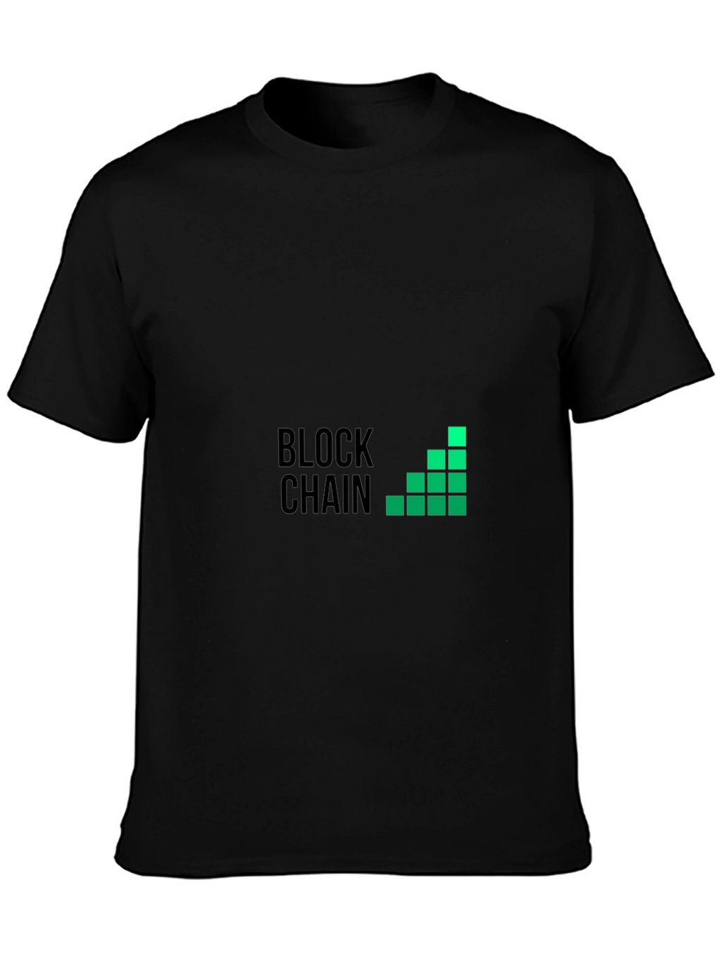 Blockchain Graphic Black T-Shirt