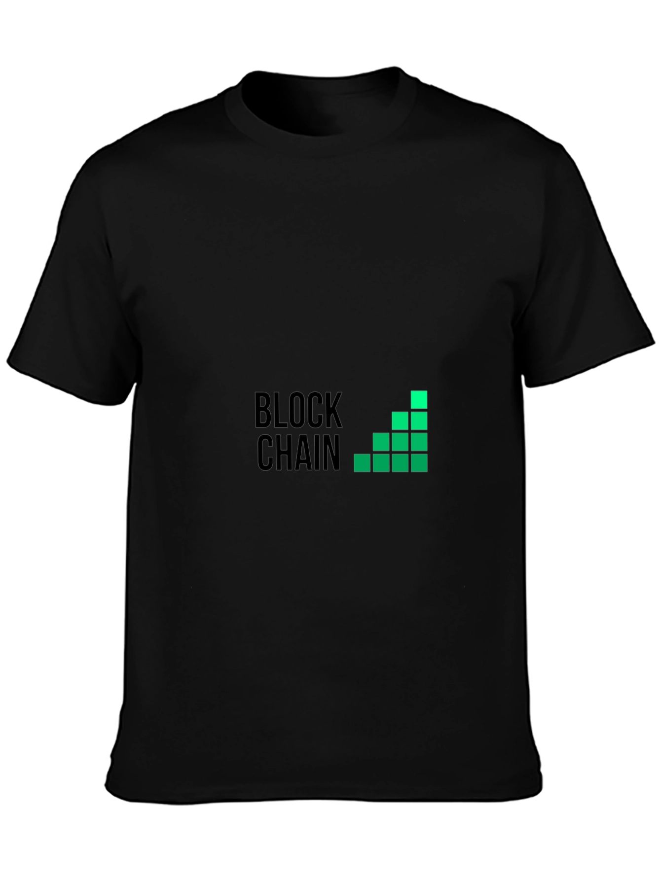 Blockchain Graphic Black T-Shirt