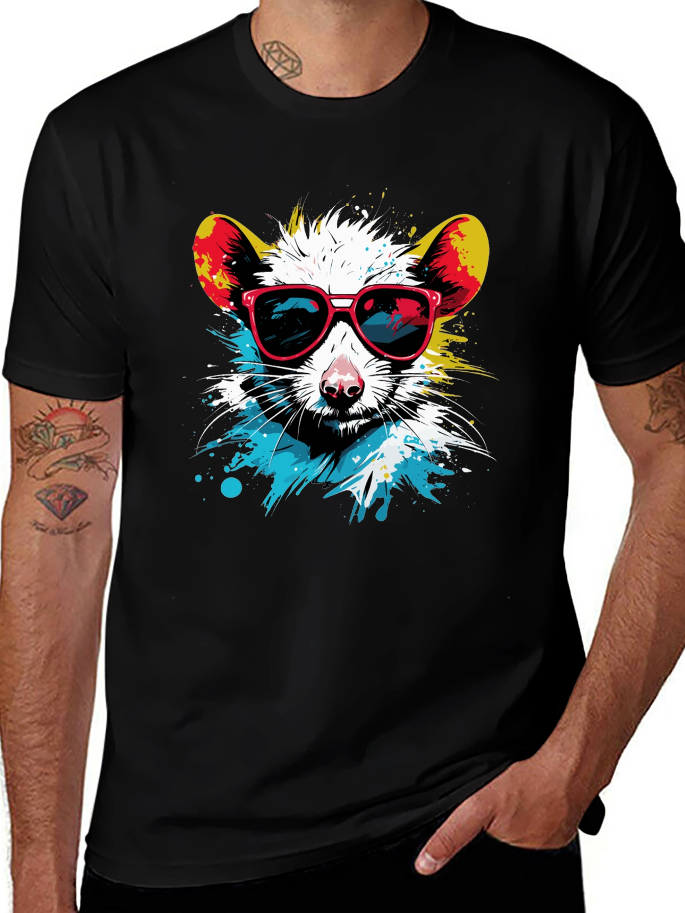 Cool Rat Graphic T-Shirt