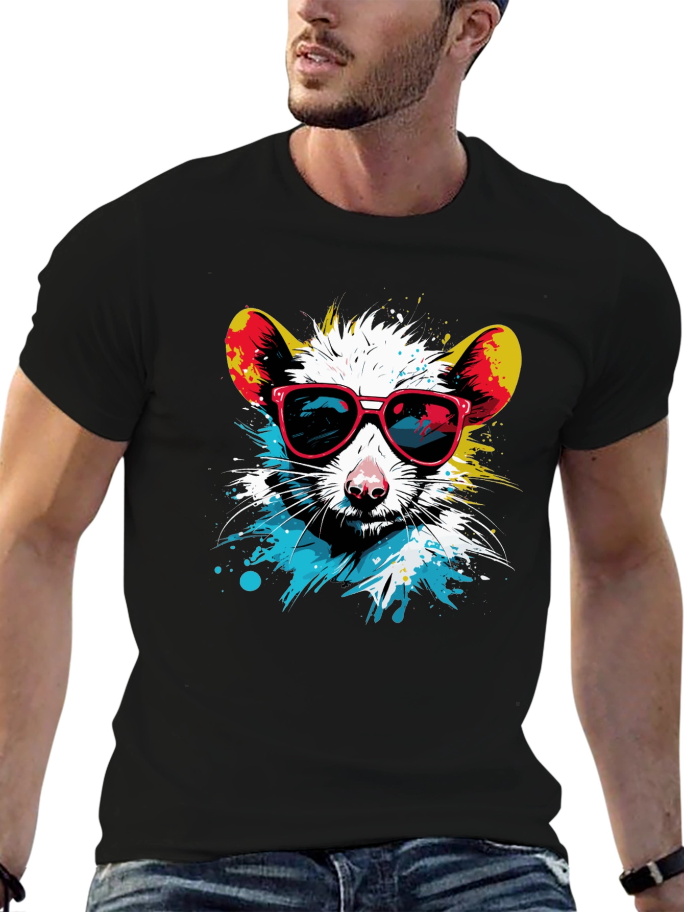 Cool Rat Graphic T-Shirt