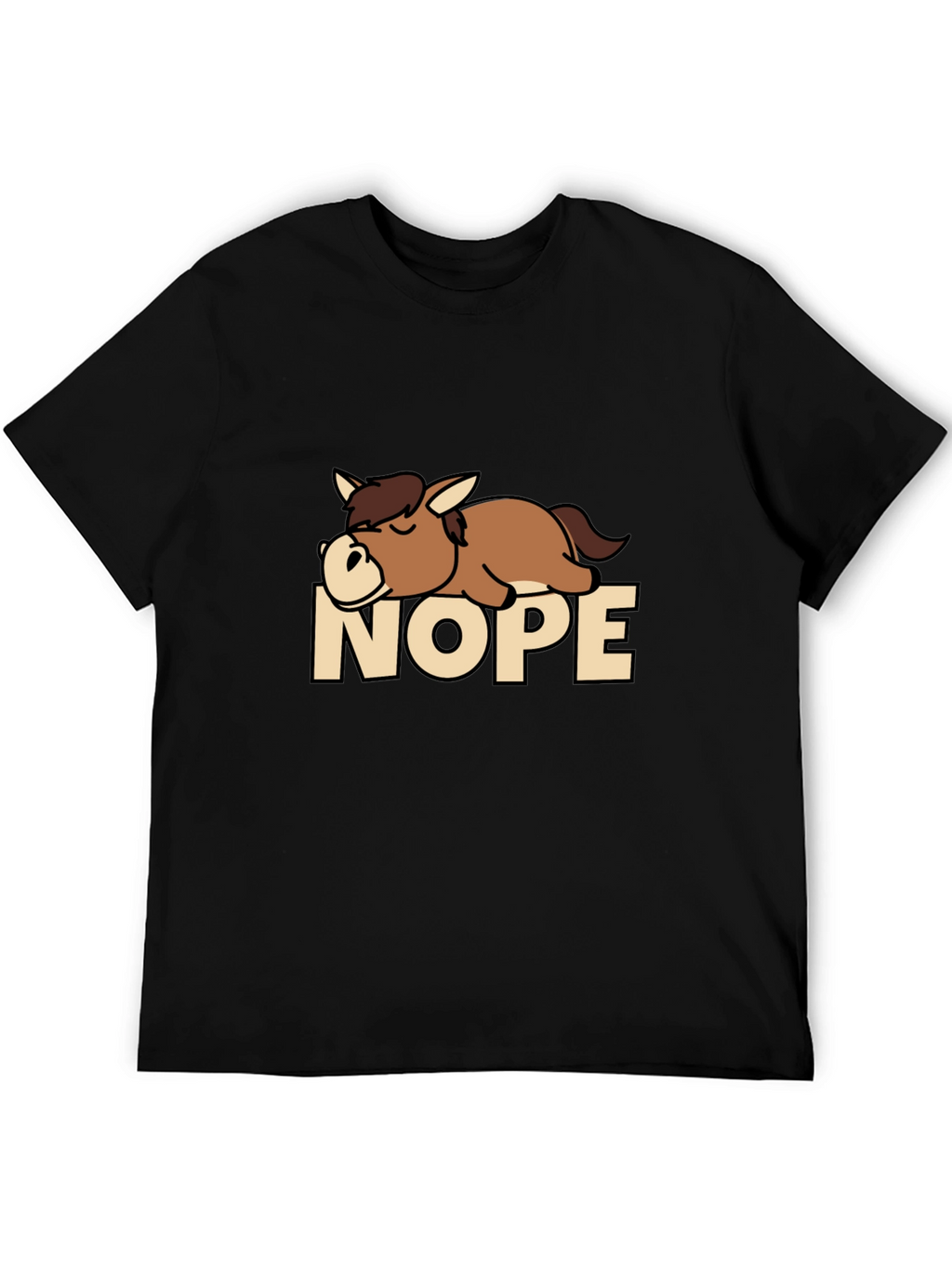 Nope Sloth T-Shirt Funny Lazy Sleepy Tee