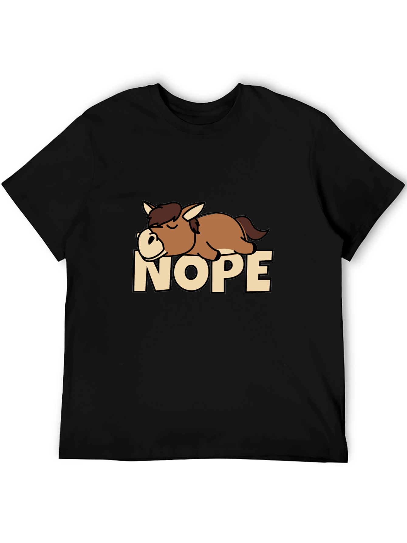 Nope Sloth T-Shirt Funny Lazy Sleepy Tee
